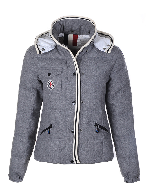 Doudoune Moncler Quincy Femme Gris